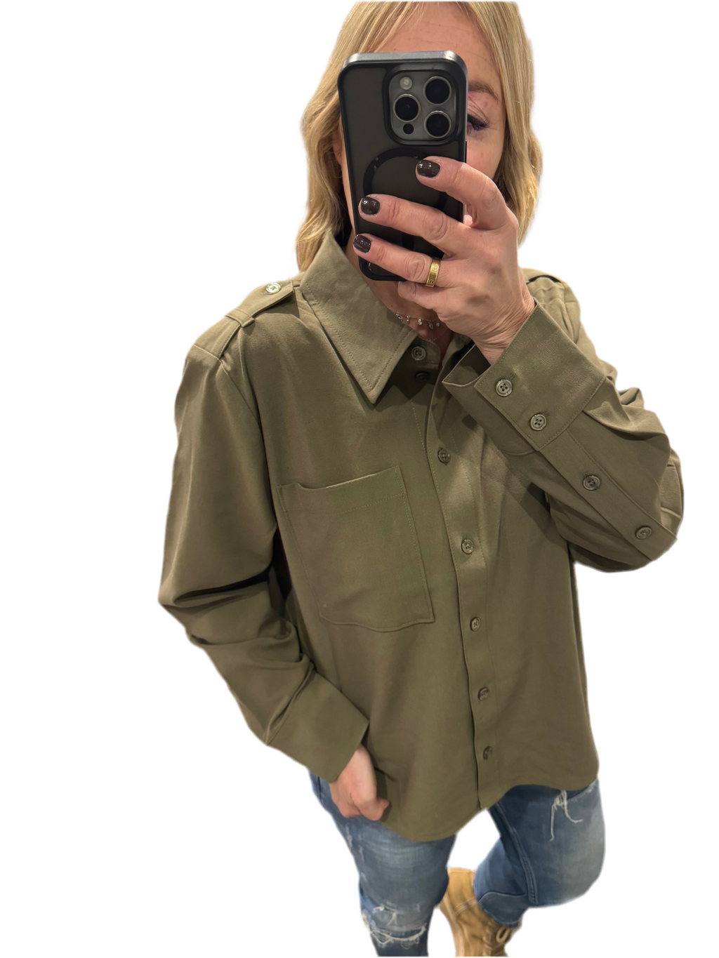 Khaki Military Shirt