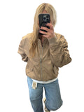 Garcia taupe bomber jacket