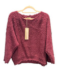 Burgundy Fluffy Knit
