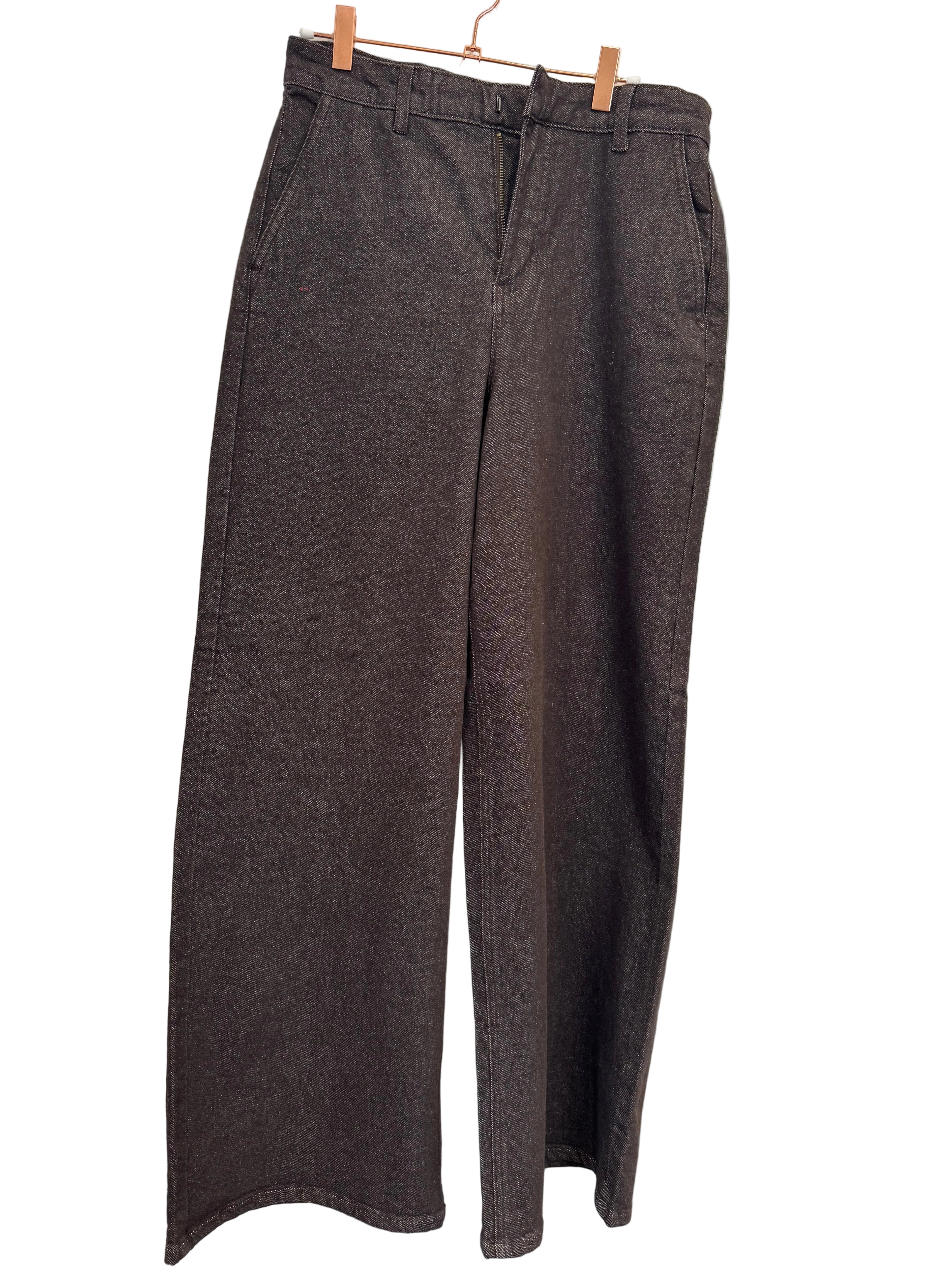 Cream clothing chocolate brown flared jeans