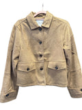 Faux suede camel jacket