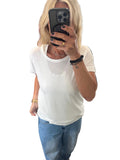 MSCh silky cotton white t-shirt