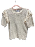Cream frill top