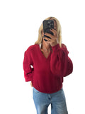 Msch v neck rhubarb scuba sweat