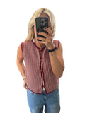 MSCh stripe sleeveless knit
