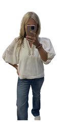 Garcia boho embroidered top
