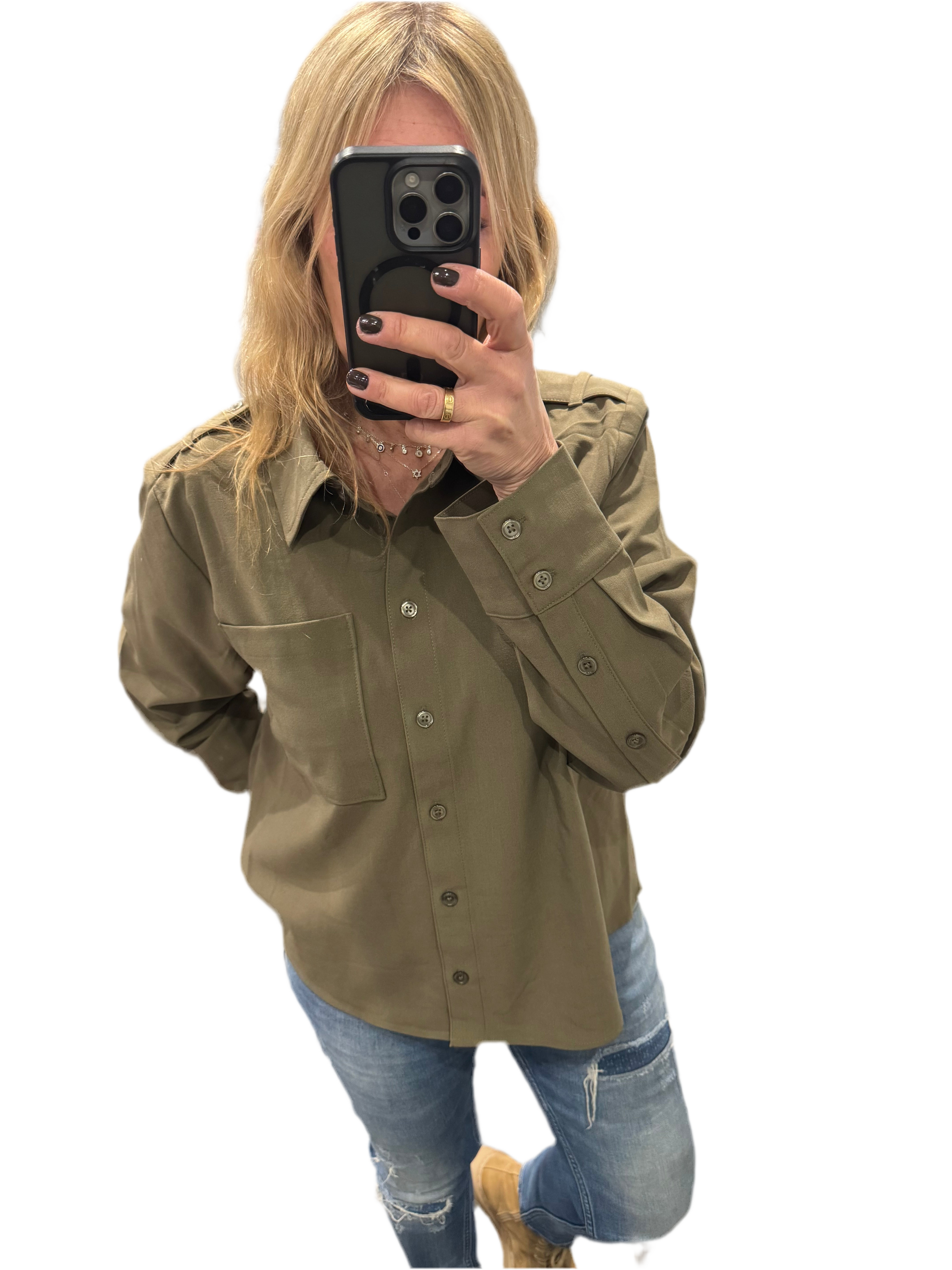 Khaki Military Shirt