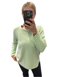 Green round neck knit