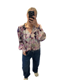 Pink print shirt