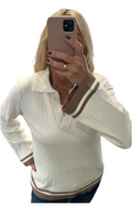 Coffee & cream long sleeve top