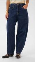 Cream clothing indigo barrel jean
