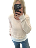Ochre pale pink  star layered jumper