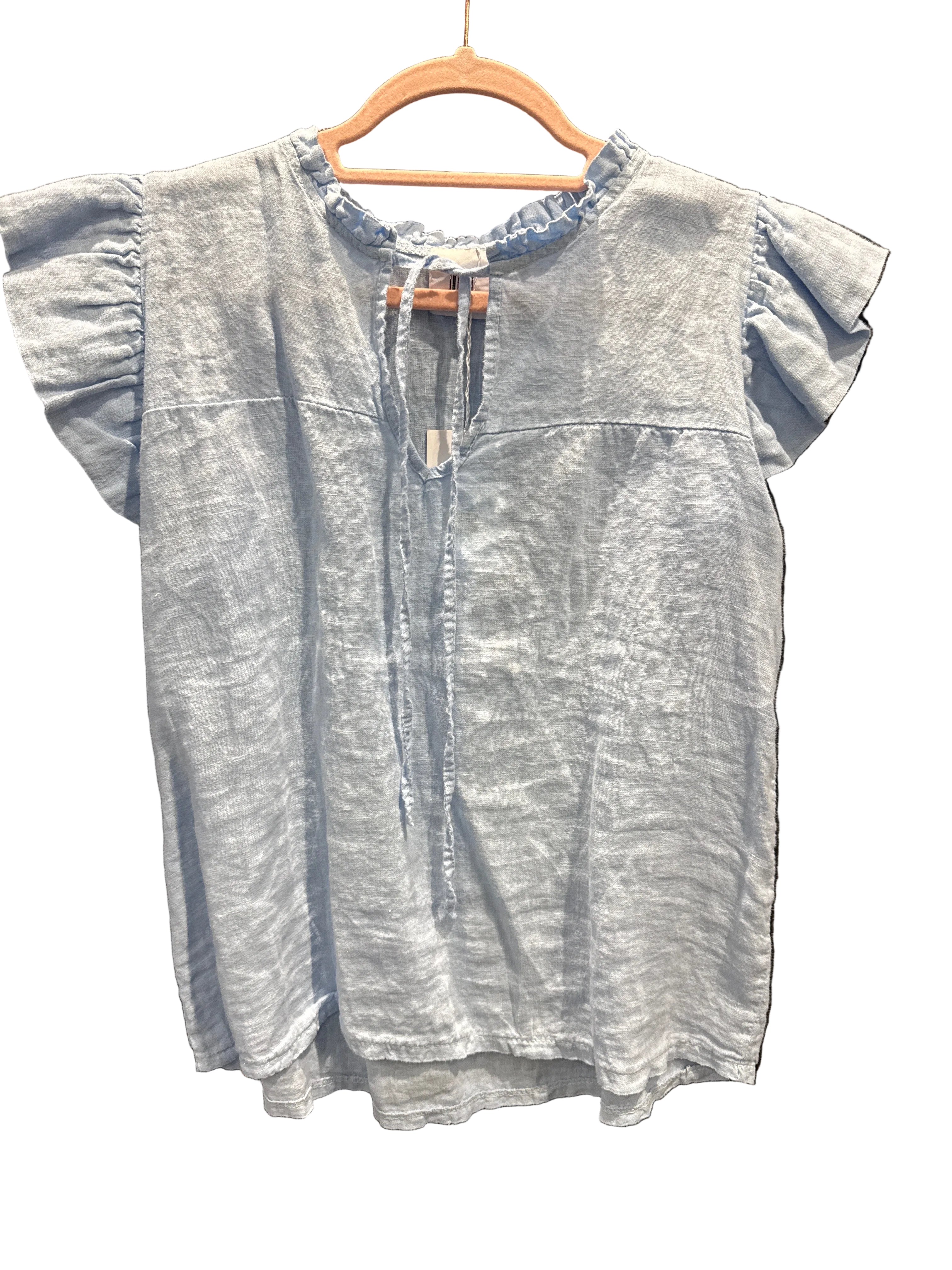 Light blue Linen top