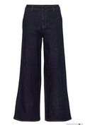 Cream clothing indigo denim flare