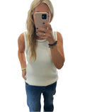 Cream clothing vest