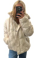 Cream ivory puffa jacket