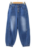 Denim Jeans Barrel cuffed bottom