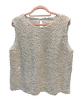 White Sequin Top