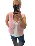 Cream clothing pink waistcoat