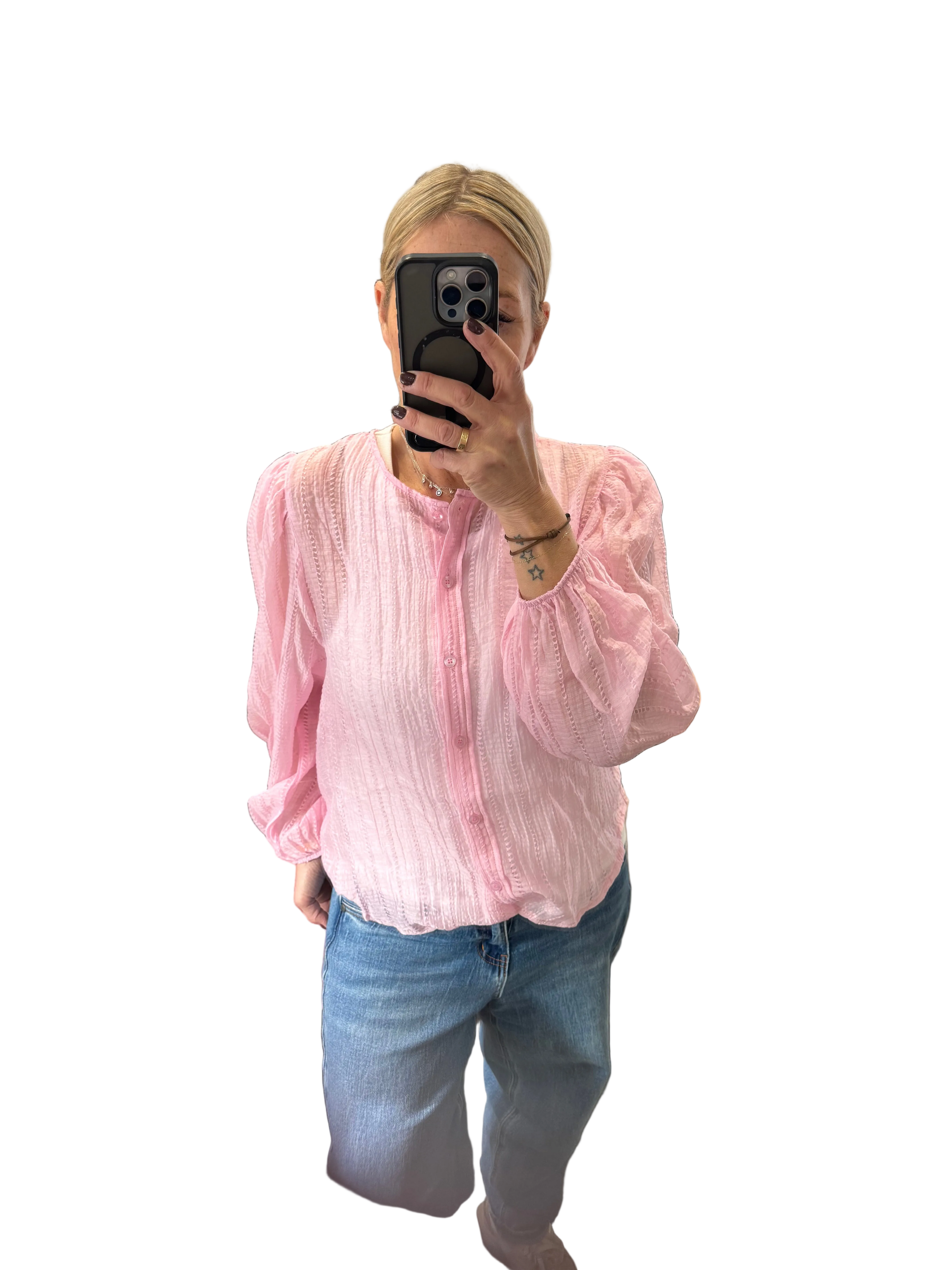 Marta pink blouse