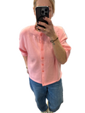 Pink button cardigan