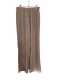 MSCh laurel taupe linen blend drawstring bottoms