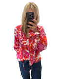Pink/Red floral blouse