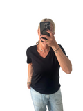 Cream clothing black t -shirt