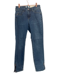 Cream straight leg jeans