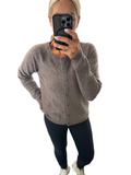 Taupe button down cardi